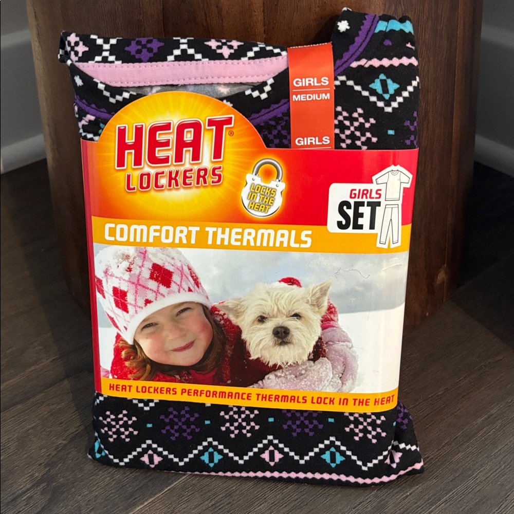 Heat Lockers 2 pc. Thermal insulated crew top & pants, base layer,soft,stretch